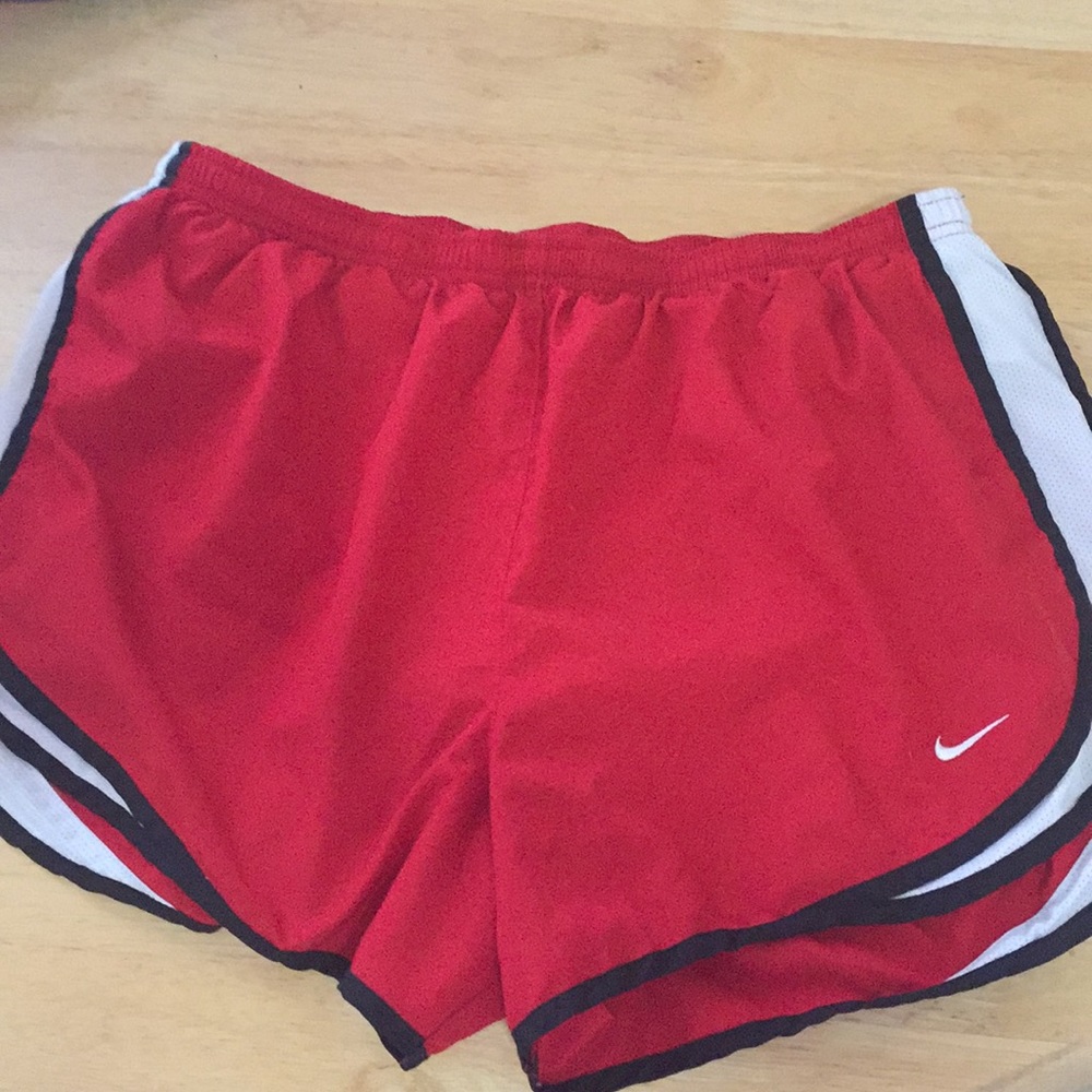 Red Nike Dry Fit Shorts